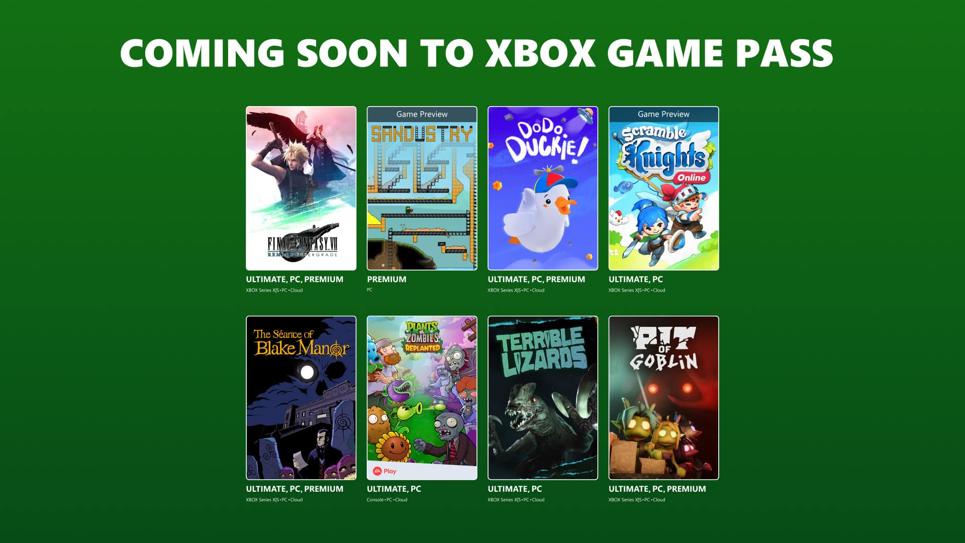 jeux vidéo disponibles dans le Xbox game pass en octobre et novembre 2026