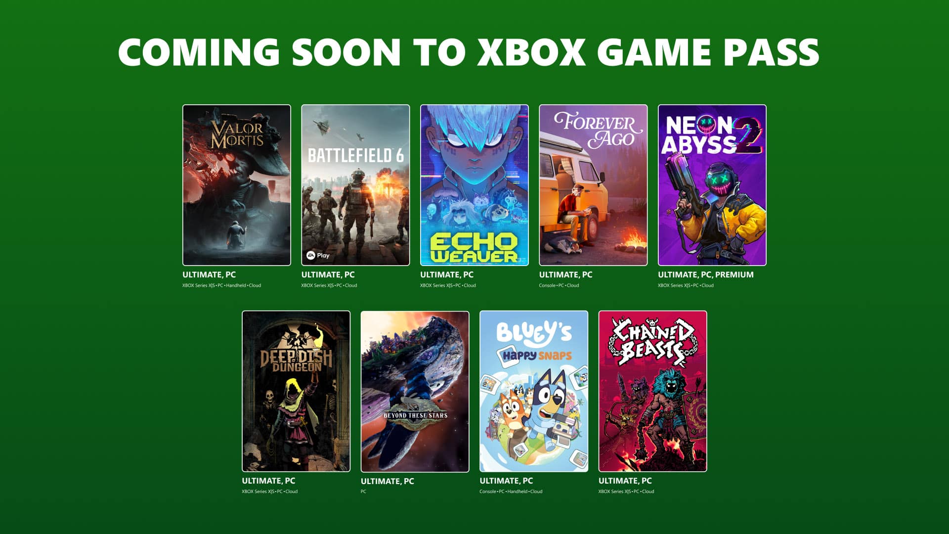 jeux vidéo disponibles dans le xbox game pass en octobre 2026