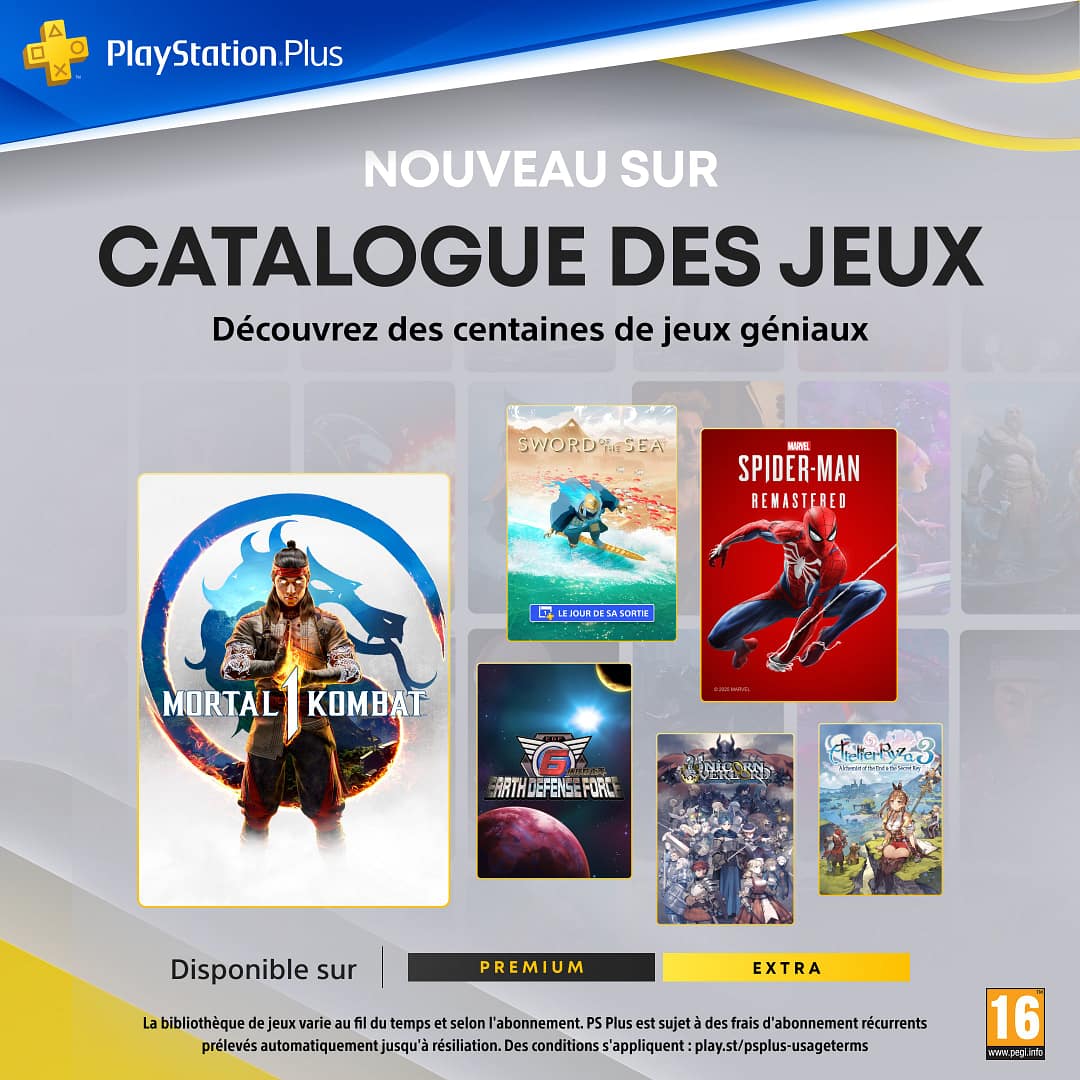 Catalogue PlayStation Plus : Août 2025