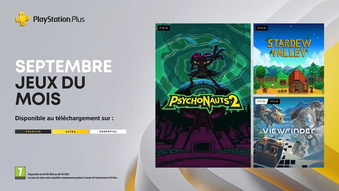 Les jeux PlayStation Plus de Septembre 2025