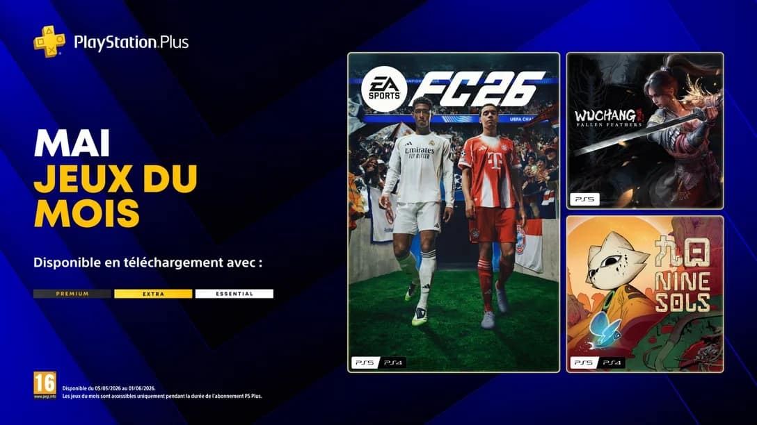 Les jeux PlayStation Plus de Mai 2026