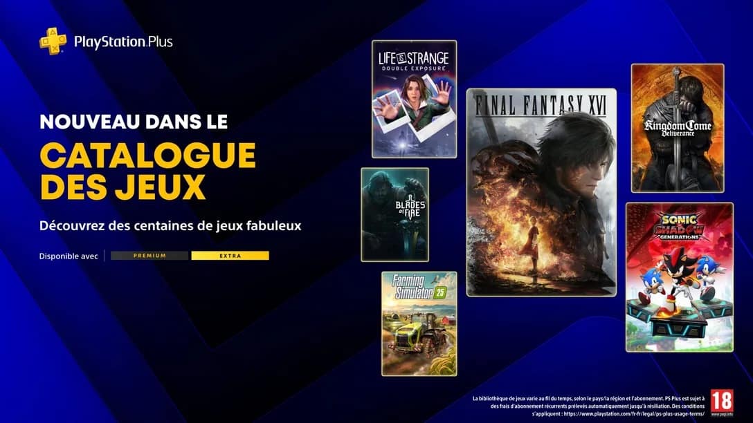 Catalogue PlayStation Plus : Juin 2026