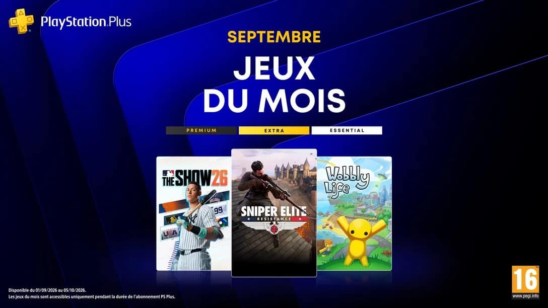 jeux vidéo disponibles dans la catalogue playstation plus en septembre 2026