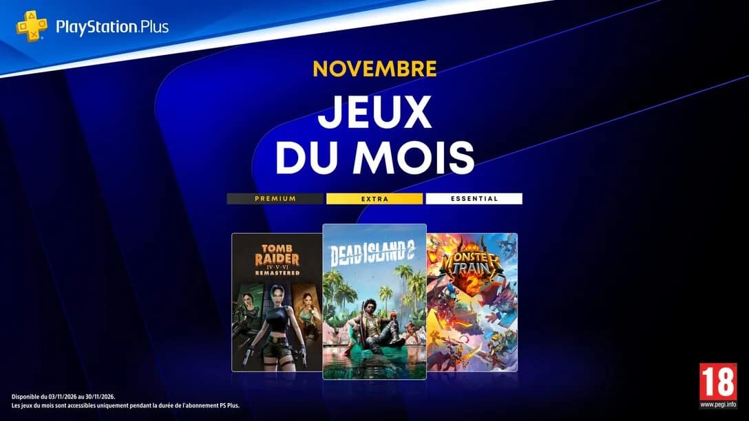 jeux vidéo dans le catalogue PlayStation Plus en novembre 2026