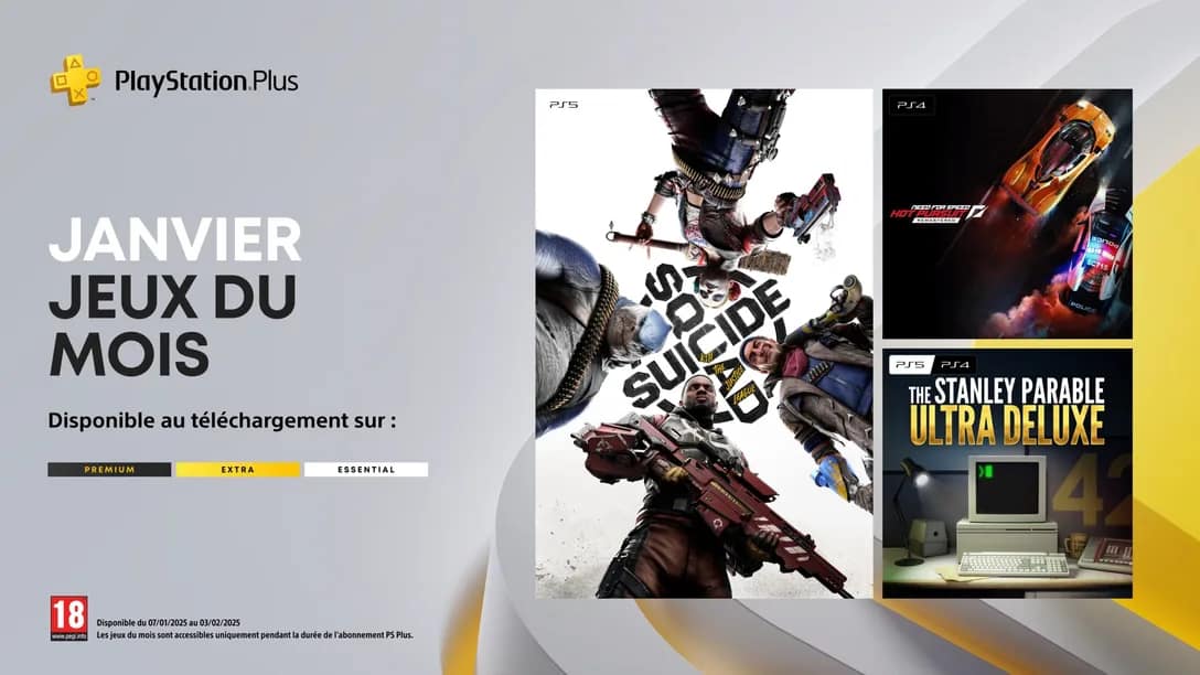 Les jeux PlayStation Plus de Janvier 2025