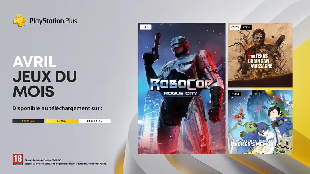 photo des jeux de l'abonnement playstation plus en avril 2025