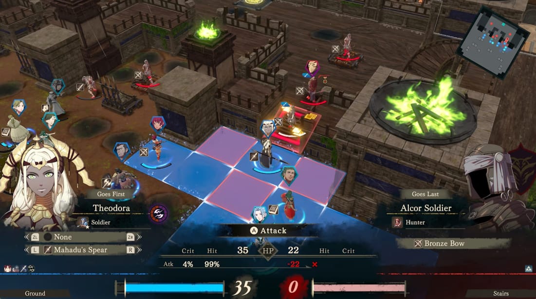 Gameplay de Fire Emblem Fortune's Weave
