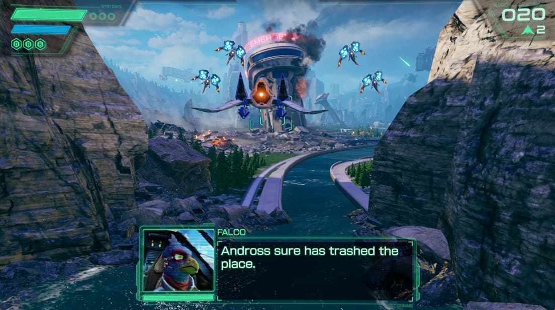 Gameplay du jeu Starfox
