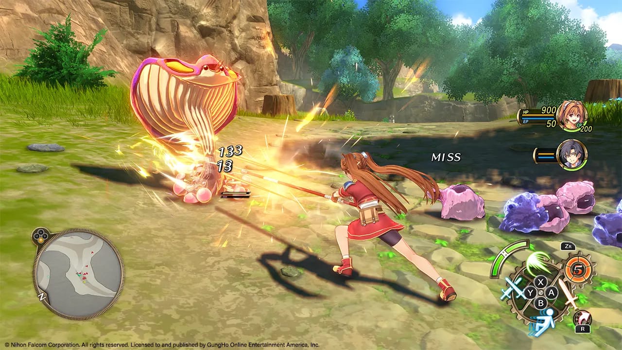 photo de gameplay du jeu vidéo Trails in the Sky 1st Chapter Remake