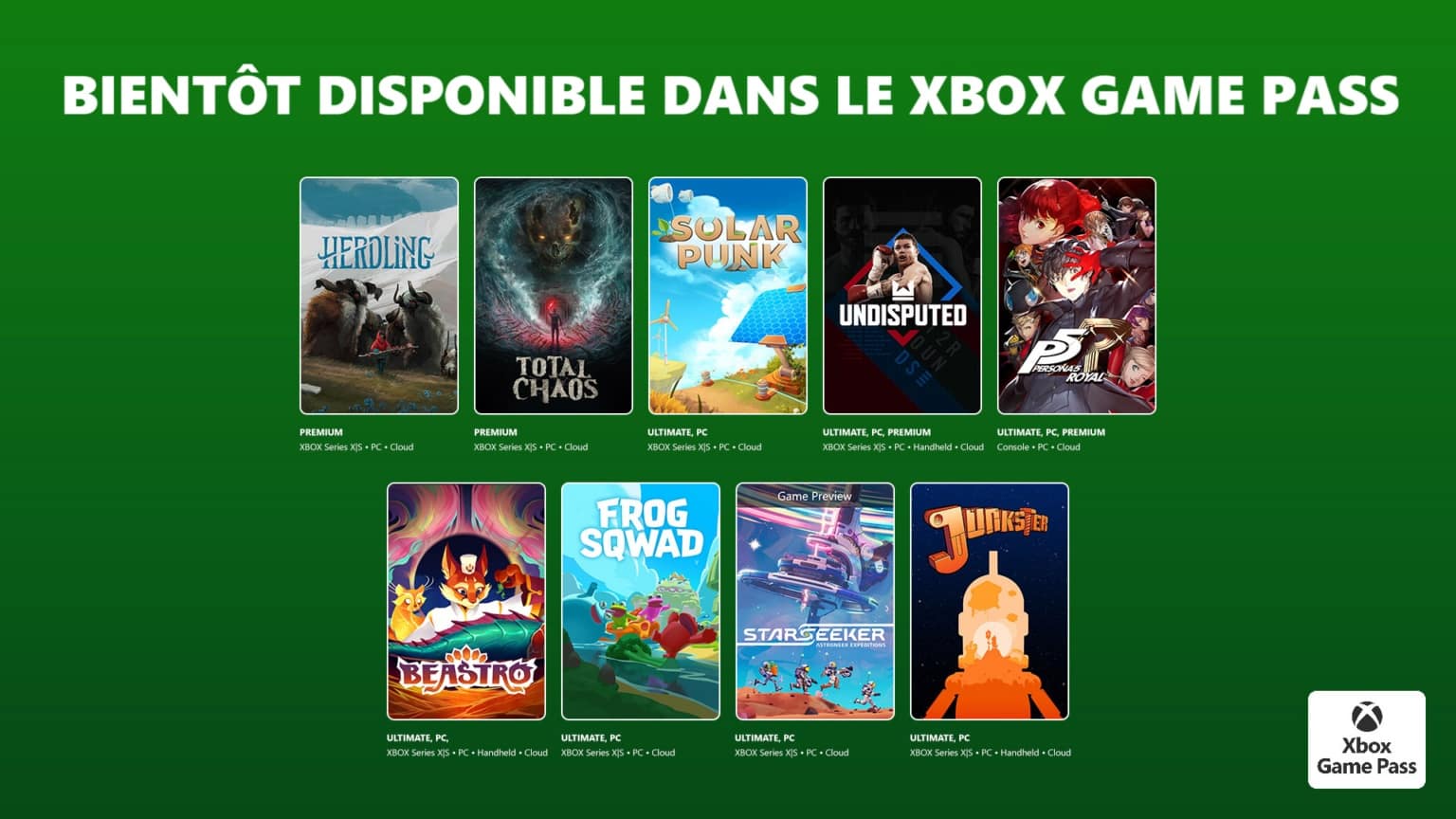 Nouveautés du Xbox Game Pass : Juin 2026