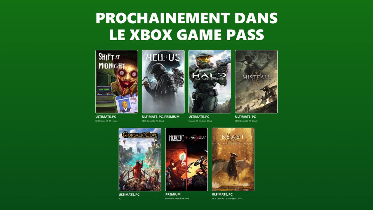jeux disponibles dans le xbox game pass en juillet et août 2026