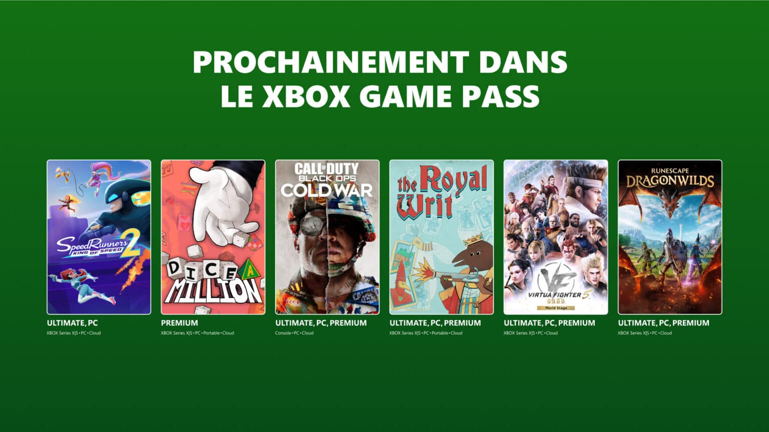 jeux vidéo disponibles dans le xbox game pass en septembre 2026