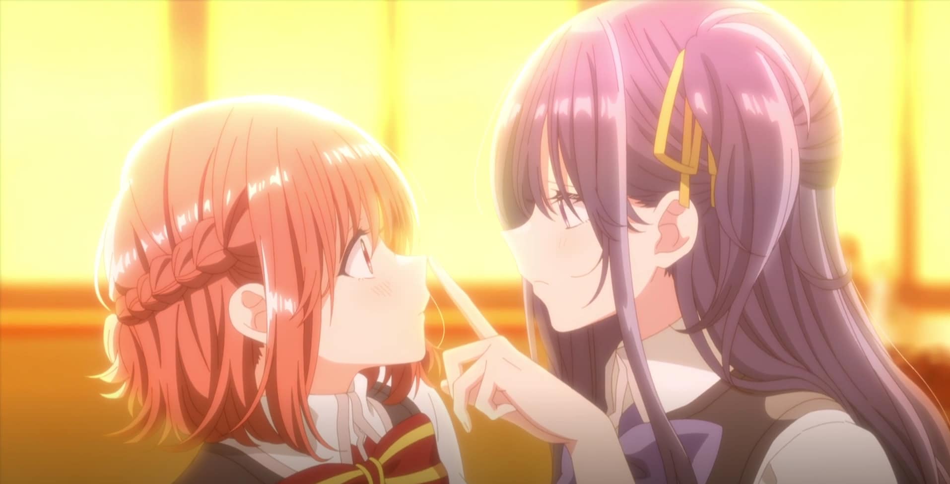 image de Himari et Shiho dans l'épisode 9 de Whisper me a love song