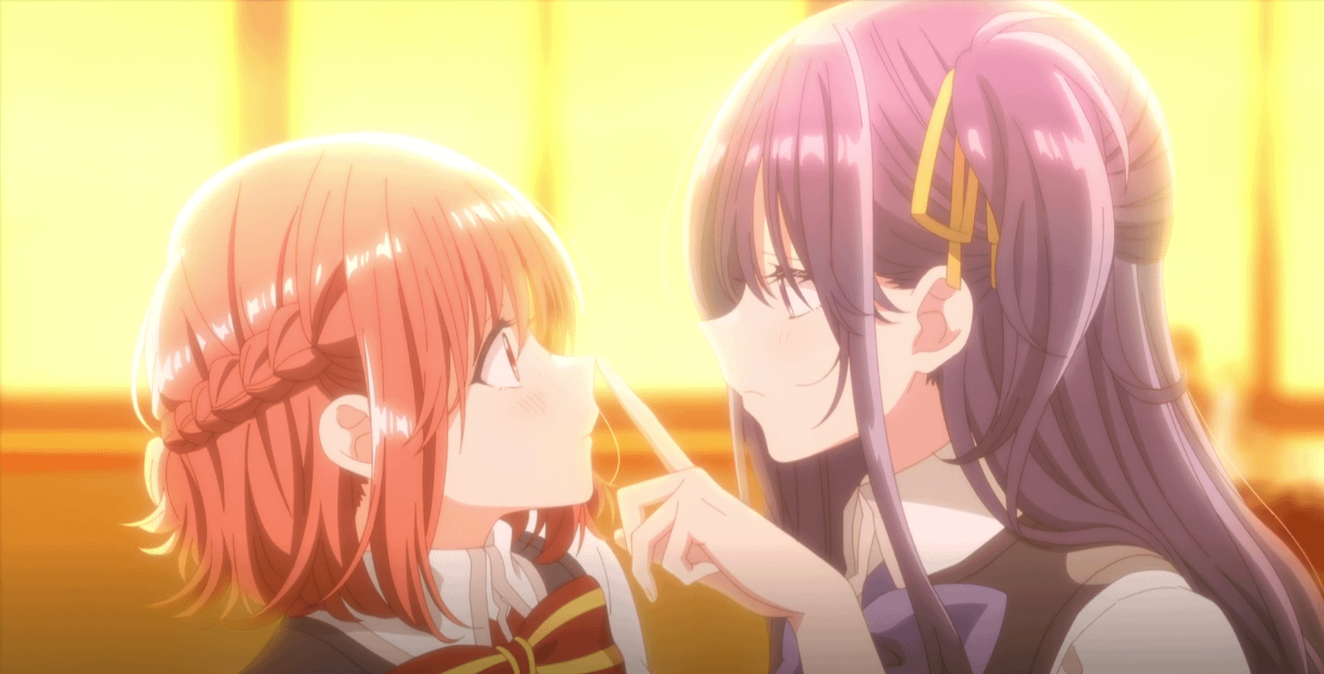 image de Himari et Shiho dans l'épisode 9 de Whisper me a love song