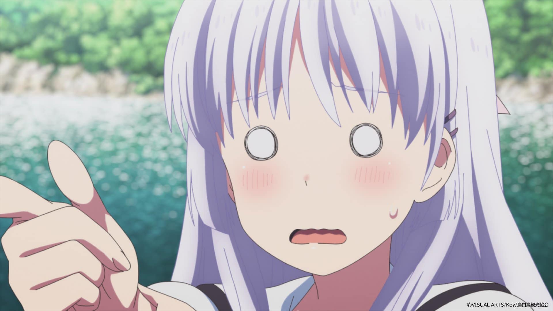 Photo de Shiroha, surprise dans l'anime Summer Pockets