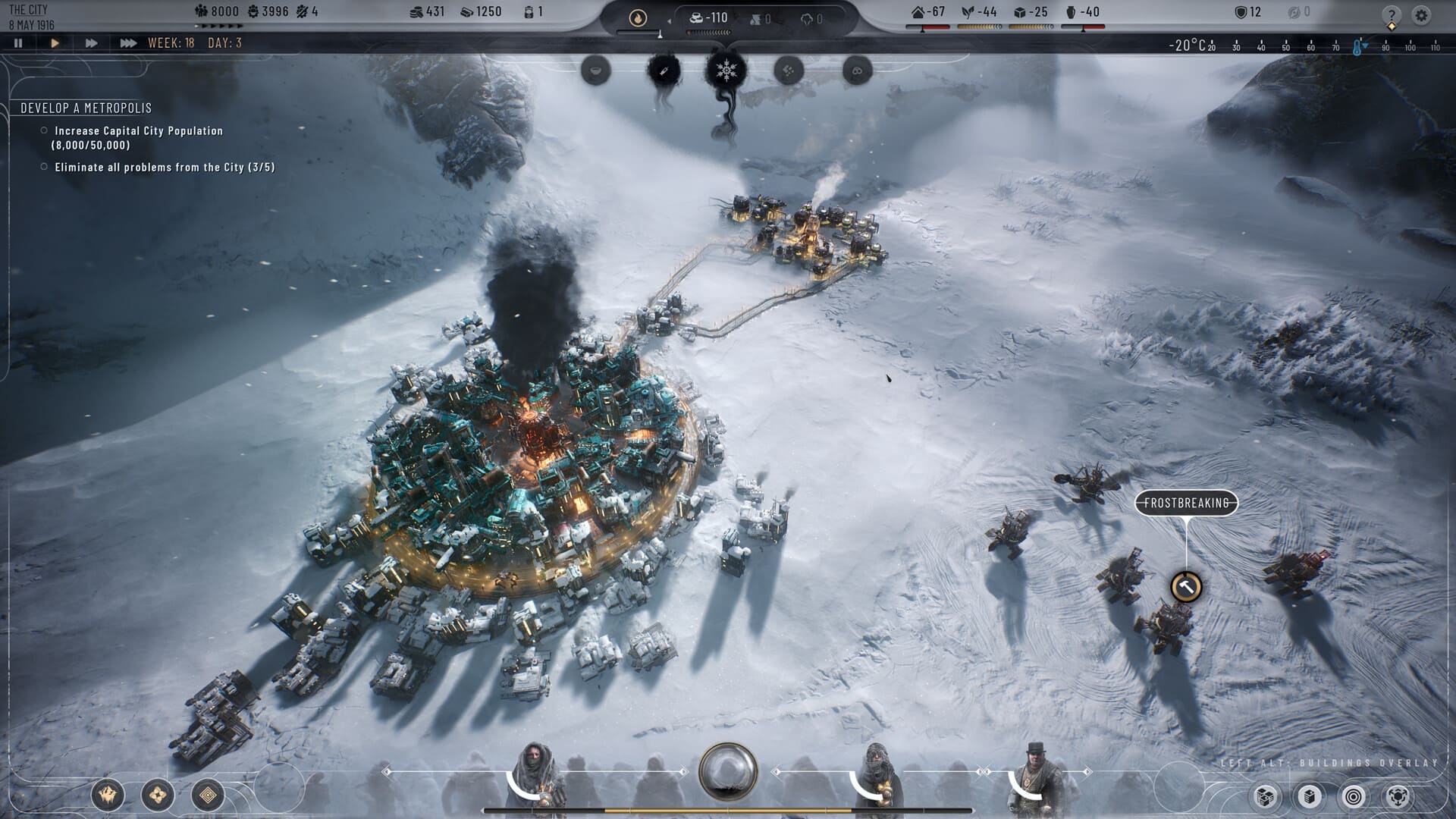 gameplay du jeu vidéo de Frostpunk 2