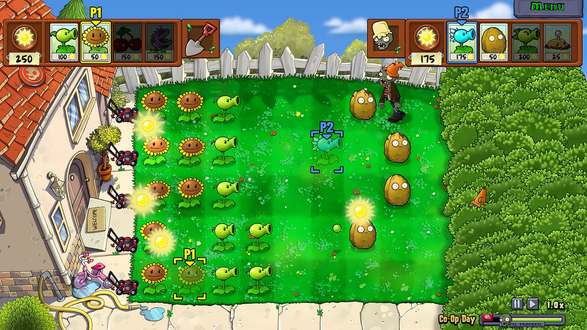 gameplay du jeu vidéo Plants vs. Zombies Replanted