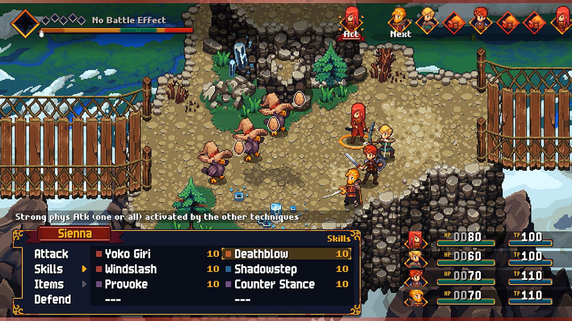gameplay du jeu vidéo Chained Echoes