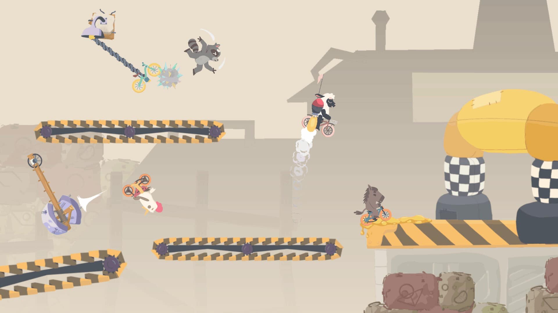 gameplay du jeu vidéo Ultimate Sheep Raccoon