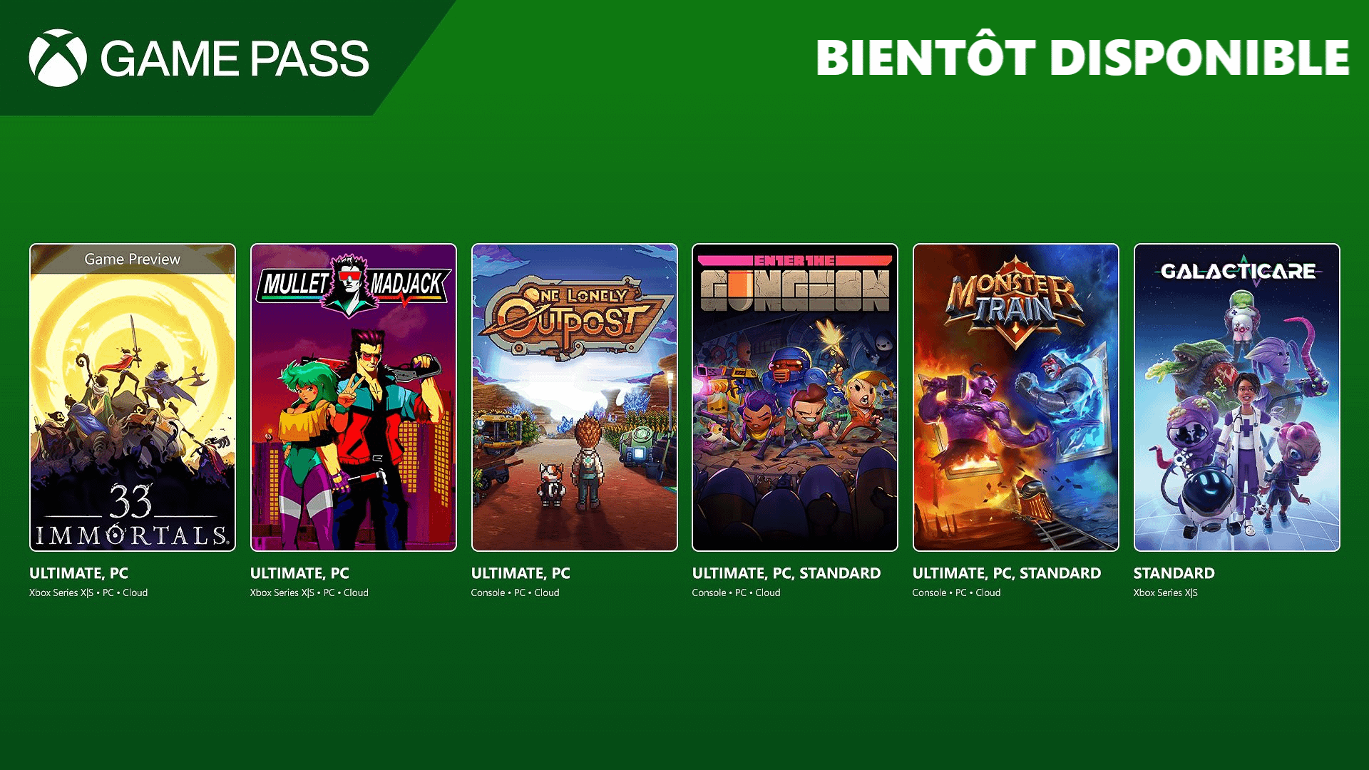 Les nouveautés du Xbox Game Pass début Mars 2025