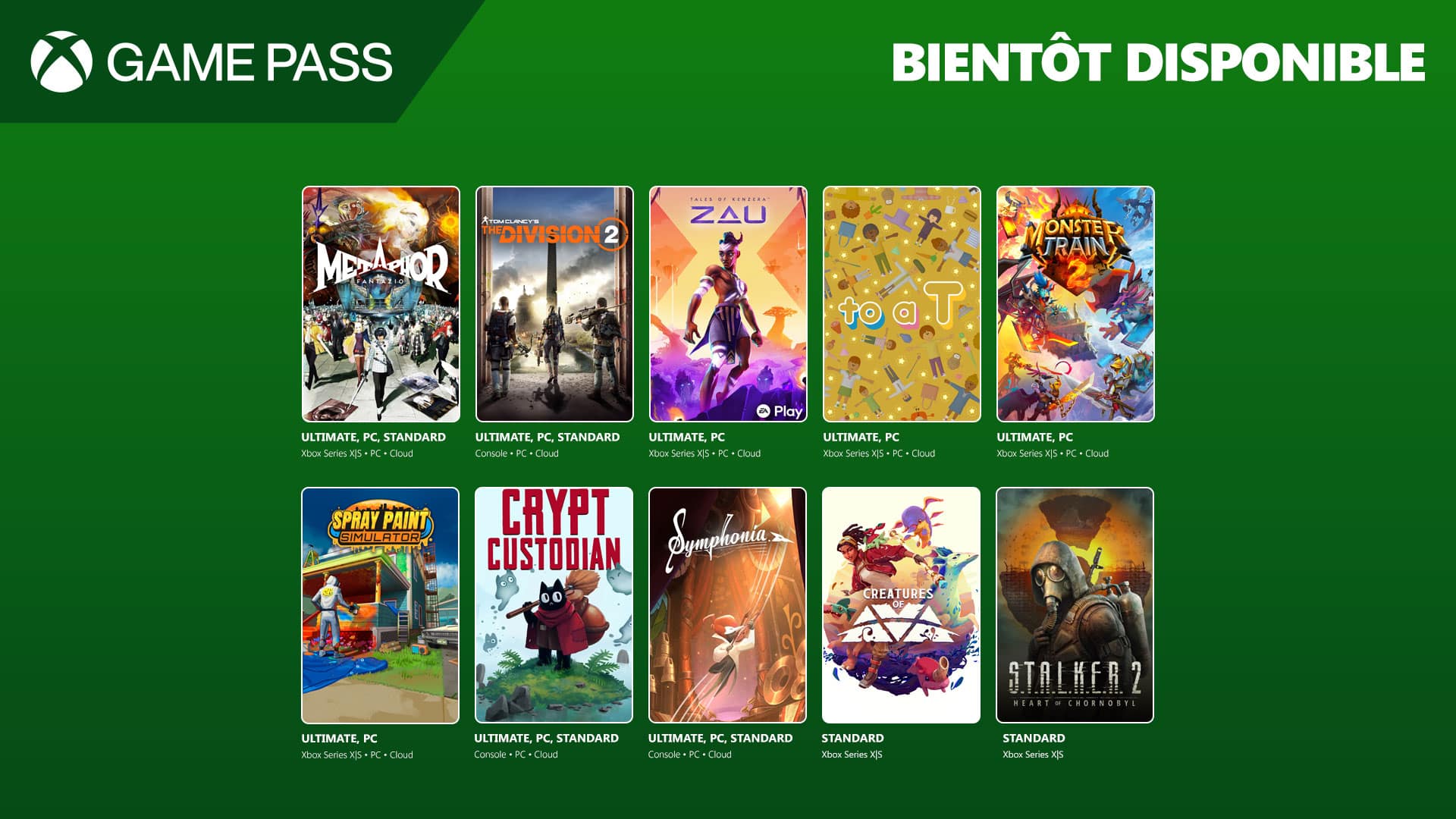 Les nouveautés du Xbox Game Pass en Mai et début Juin 2025