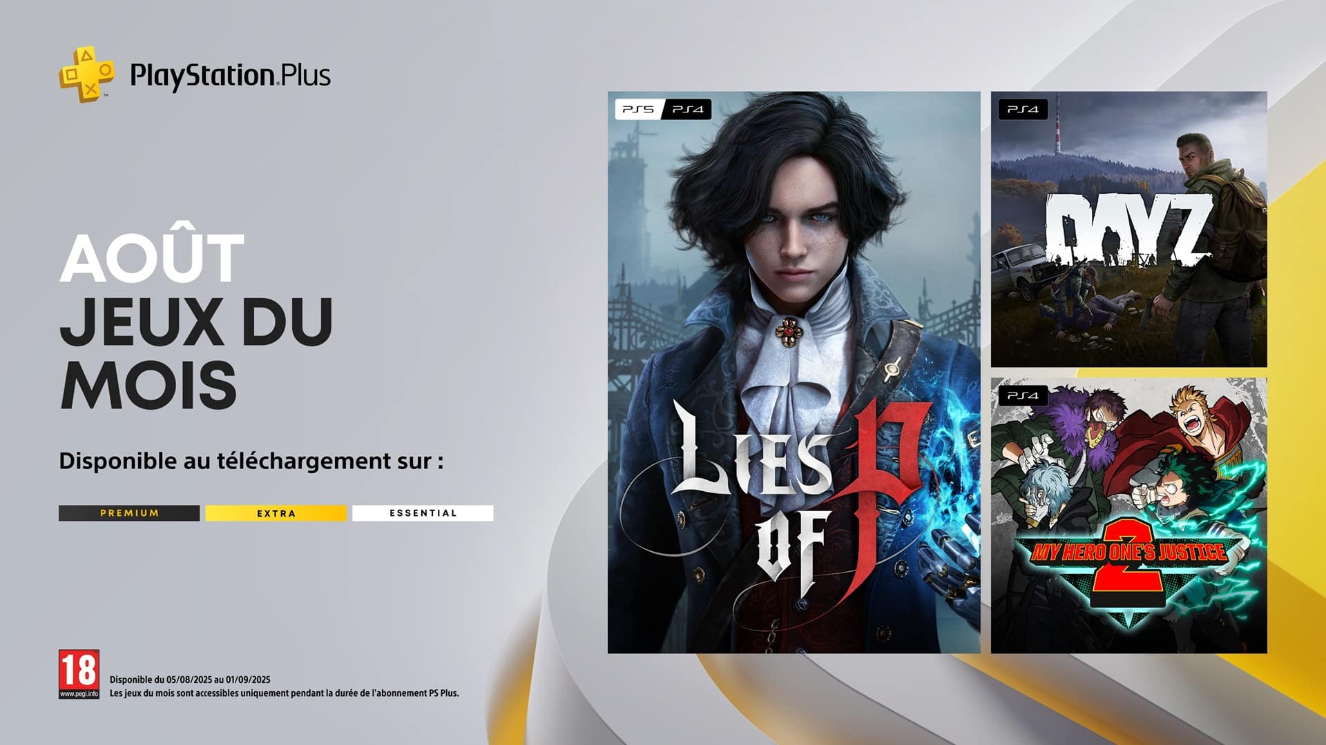 Les jeux PlayStation Plus de Août 2025