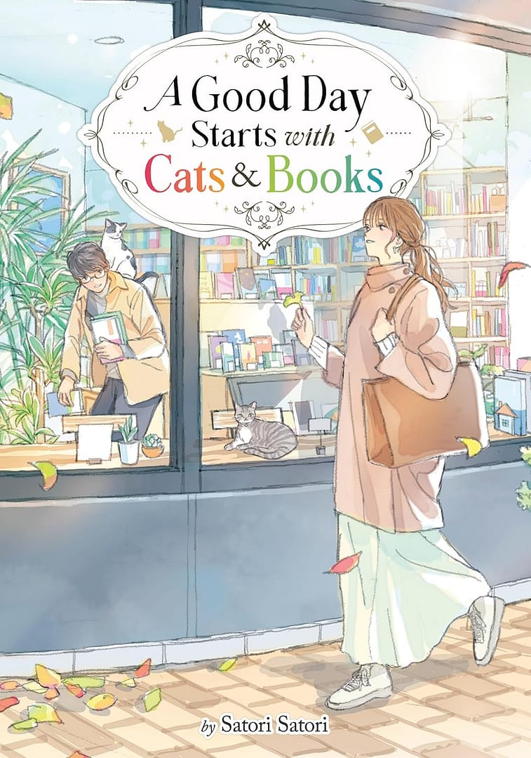couverture du light novel A Good Day Starts with Cats and Books