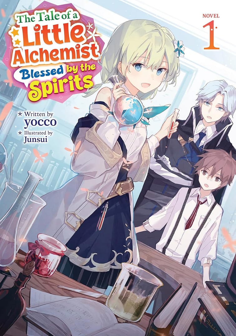 couverture du volume 1 du light novel The Tale of a Little Alchemist Blessed by the Spirits