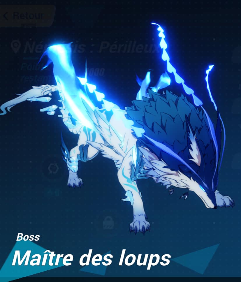 photo du boss maitre des loups dans le jeu video honkai impact 3rd