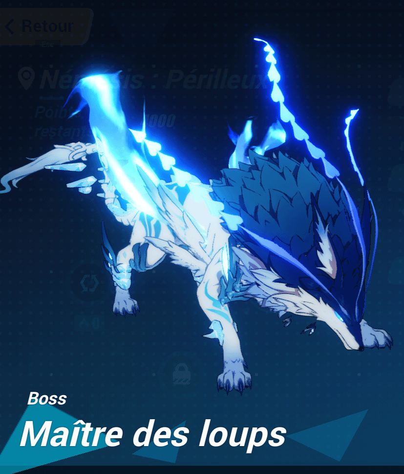 photo du boss maitre des loups dans le jeu video honkai impact 3rd