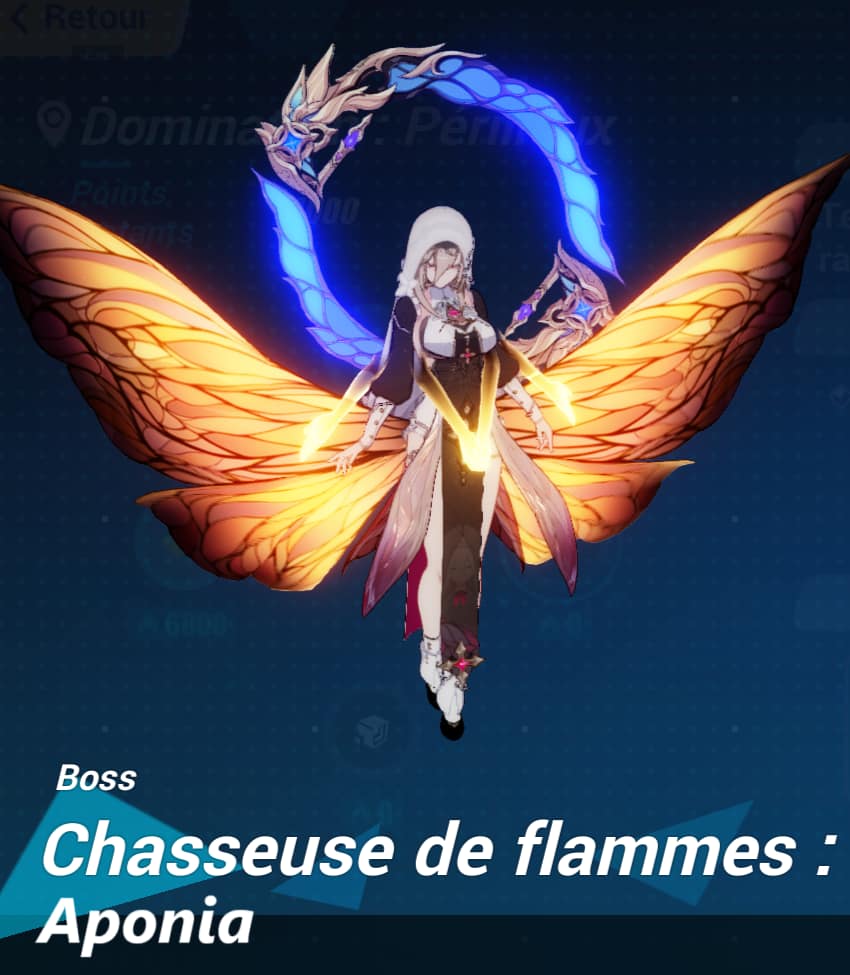 photo du boss chasseuse de flammes Aponia dans le jeu vidéo Honkai impact 3rd