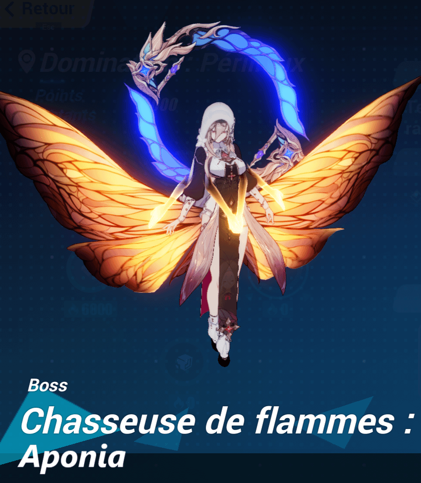 photo du boss chasseuse de flammes Aponia dans le jeu vidéo Honkai impact 3rd