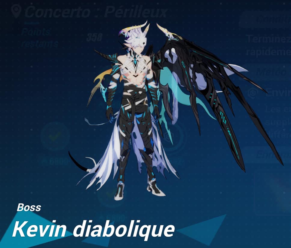 photo du boss kevin diabolique dans le jeu video honkai impact 3rd