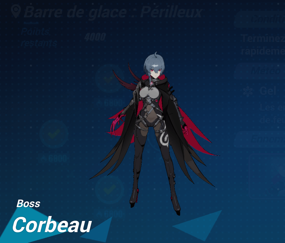 photo du boss corbeau dans le jeu video honkai impact 3rd