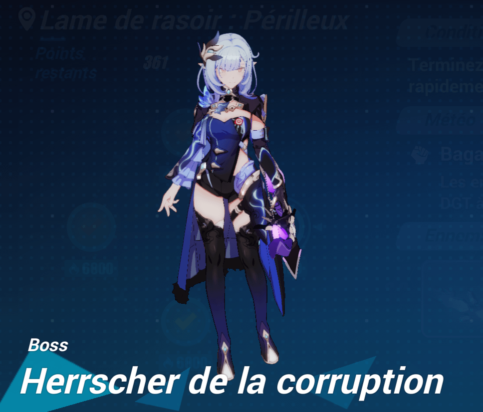 photo du boss herrscher de la corruption dans le jeu video honkai impact 3rd