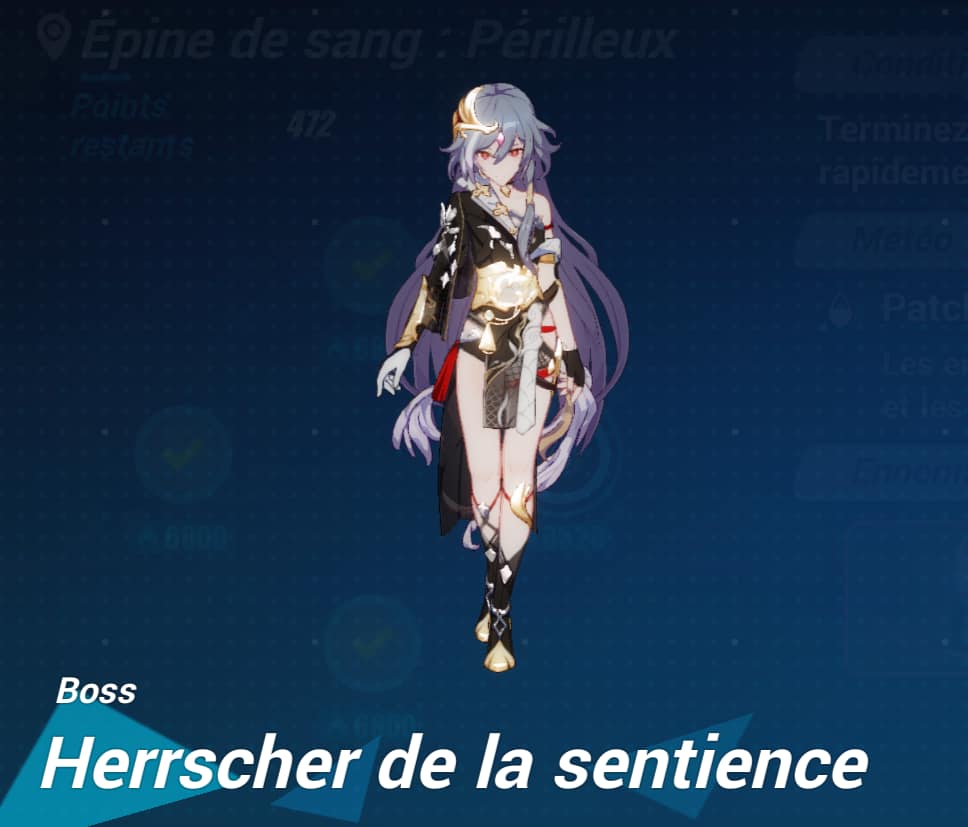 photo du boss herrscher de la sentience dans le jeu vidéo Honkai impact 3rd