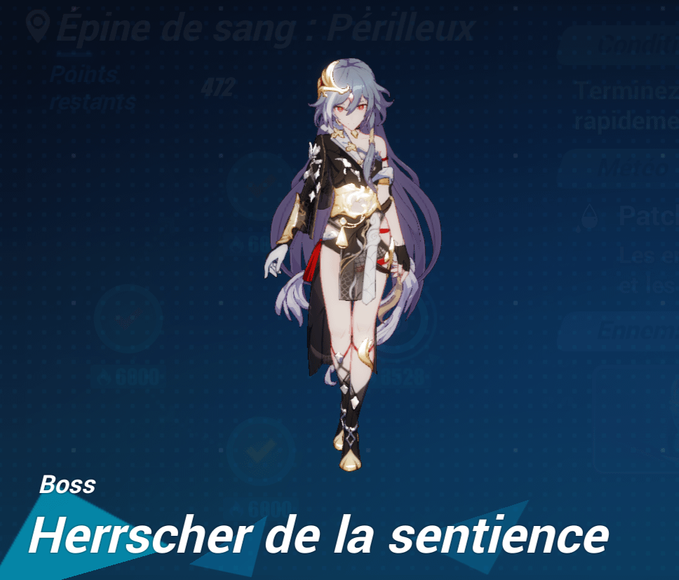 photo du boss herrscher de la sentience dans le jeu vidéo Honkai impact 3rd