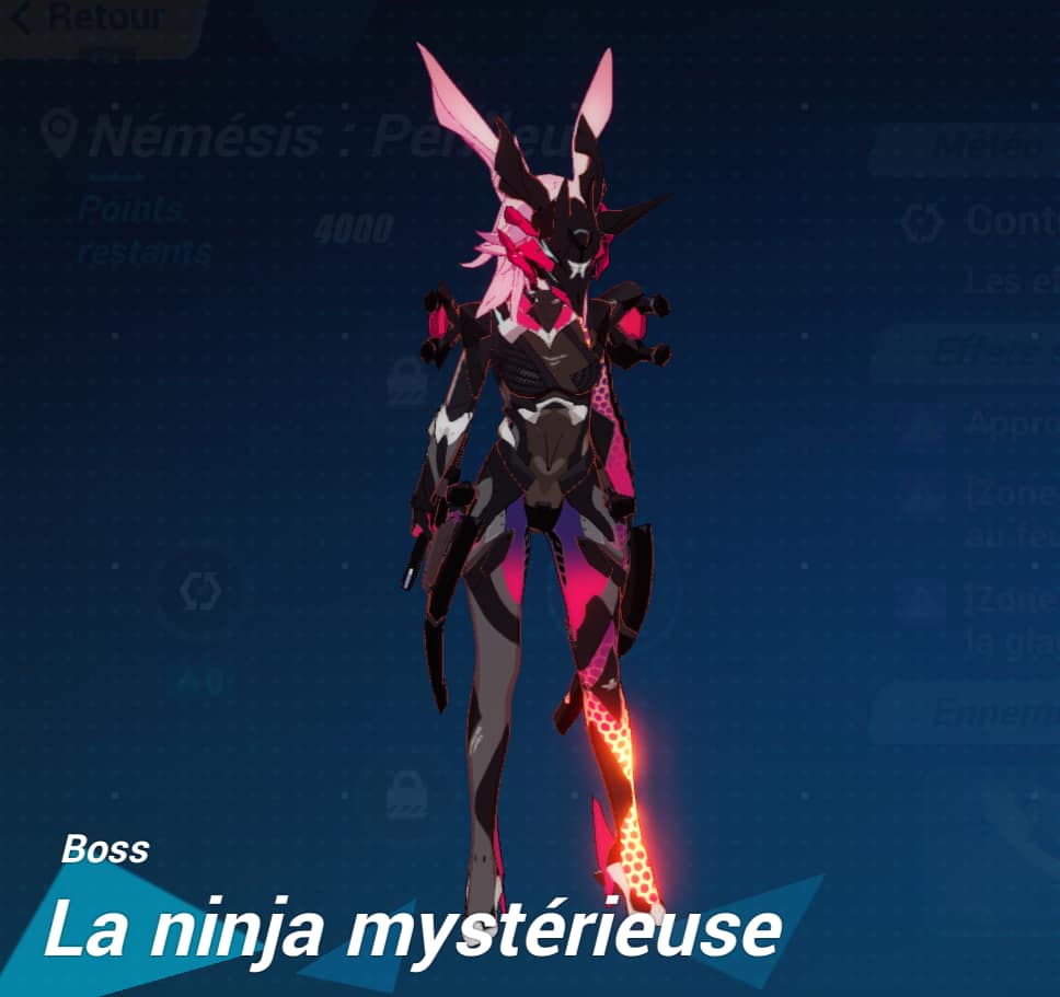 photo du boss la ninja mysterieuse dans le jeu video honkai impact 3rd