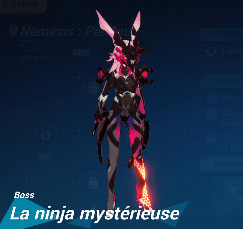 photo du boss la ninja mysterieuse dans le jeu video honkai impact 3rd
