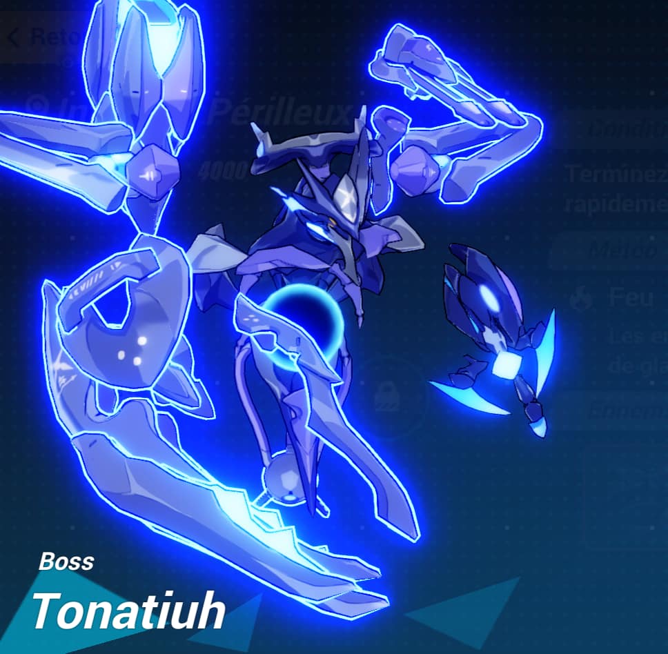 photo du boss tonatiuh dans le jeu video honkai impact 3rd