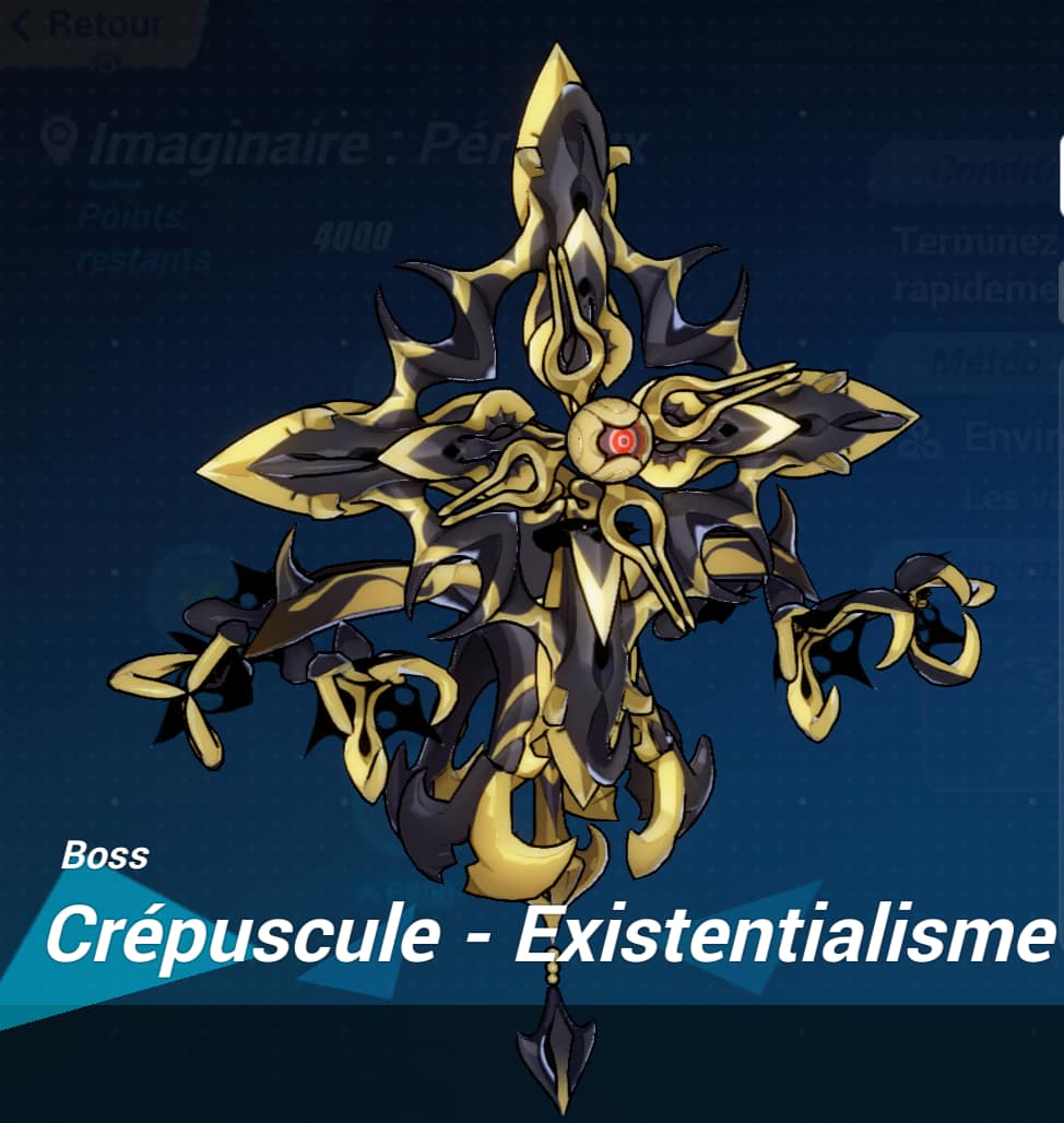 photo du boss Crépuscule Existentialisme dans le jeu vidéo Honkai Impact 3rd